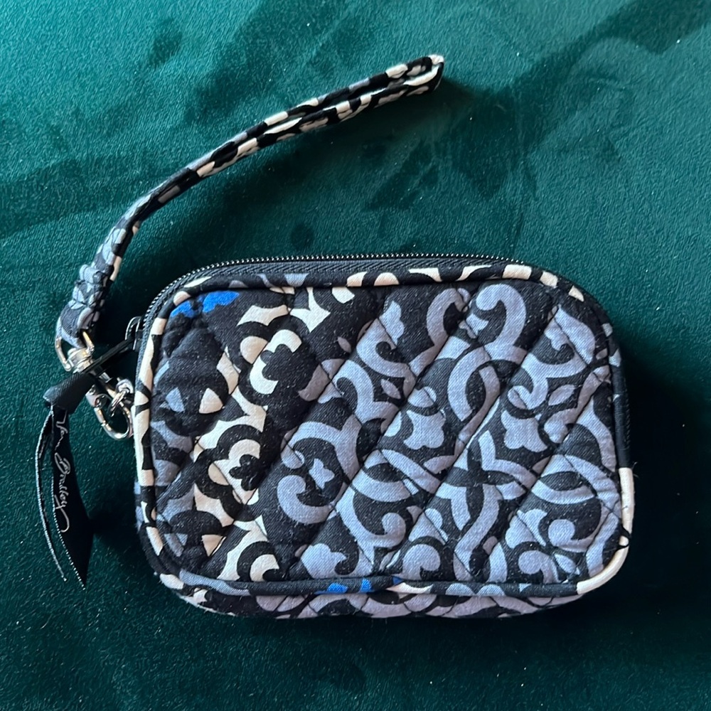 Vera Bradley Canterbury Cobalt Wristlet